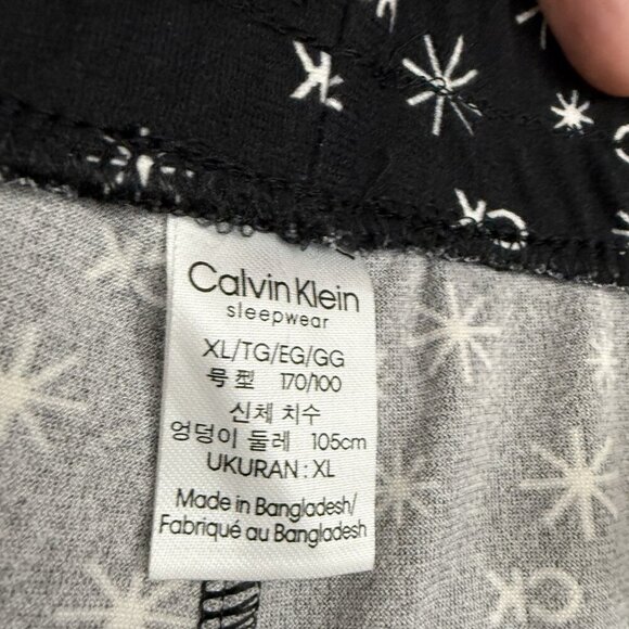 Calvin Klein Women's Black Signature Detail Pants & Shorts Pajama Set Sz XL NWOT - Picture 6 of 7